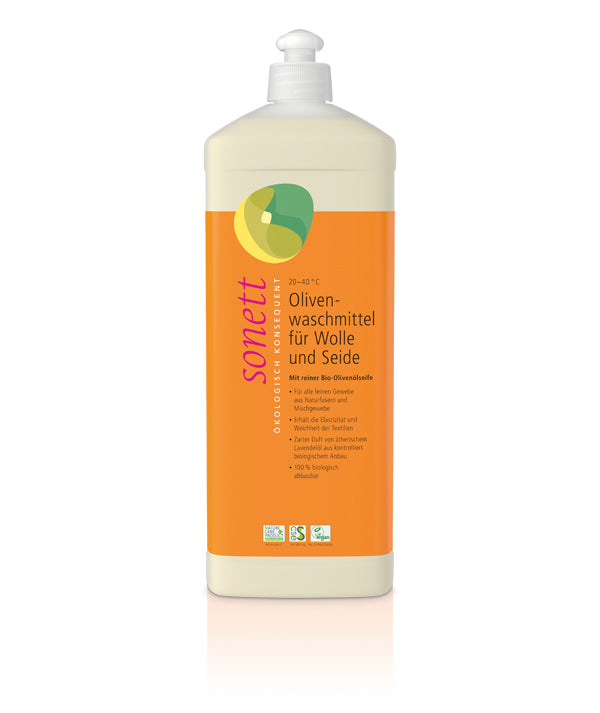 Olivenwaschmittel für Wolle und Seide 1L