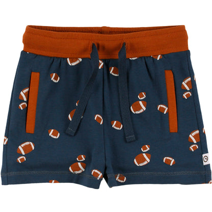 Shorts von Müsli mit Rugbymotiv als Alloverprint