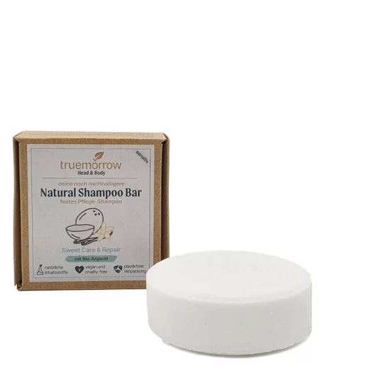 Natural Shampoo Bar - Festes Pflege-Shampoo Sweet Care & Repair (mit Bio-Arganöl)